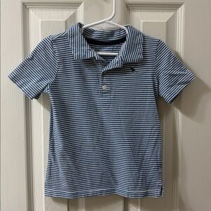 Carter's Navy and White Striped Shirt
